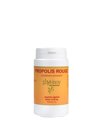 Propolis Rouge naturelle/pure du Brésil purifiée de Phyt-Inov® officiel - Complément alimentaire riche en flavonoides/oligo-éléments pour soutien au système immunitaire - 50 gélules dosées à 235 mg